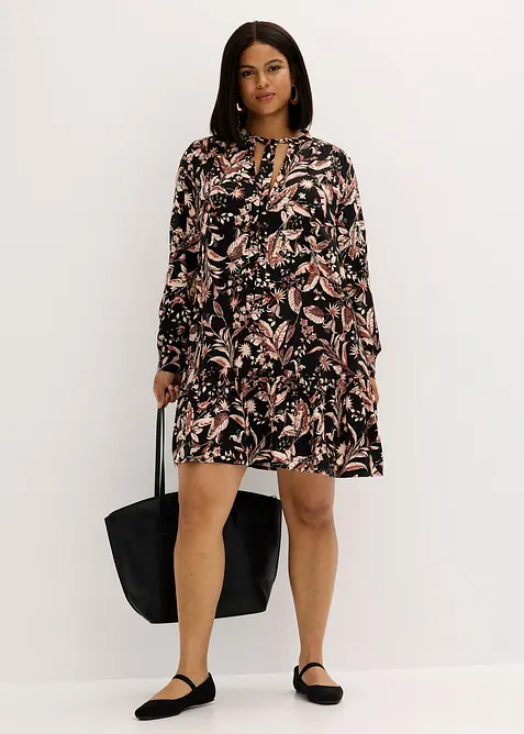 Midikleid aus reiner Viskose, bonprix