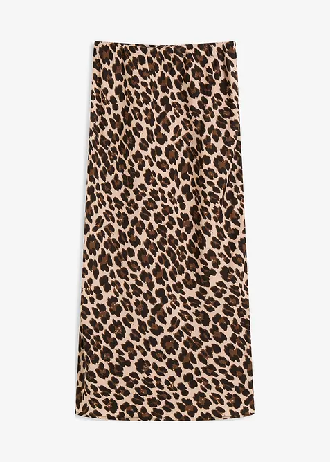 Midirock aus fließendem Satin, bonprix