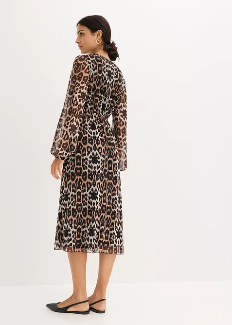 Robe midi en mesh doux, bonprix