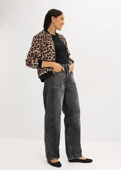 Blouson aus fließendem Satin, bonprix