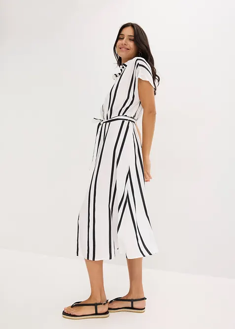 Blusenkleid aus flie&szlig;ender Viskose, bonprix