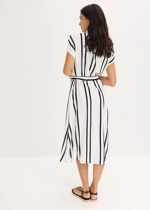 Blusenkleid aus flie&szlig;ender Viskose, bonprix