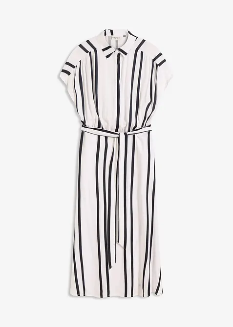 Blusenkleid aus flie&szlig;ender Viskose, bonprix