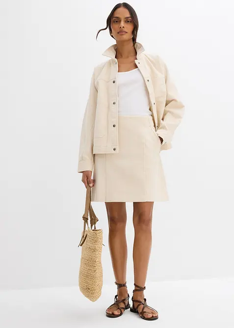 Jupe en twill 100% coton, bonprix