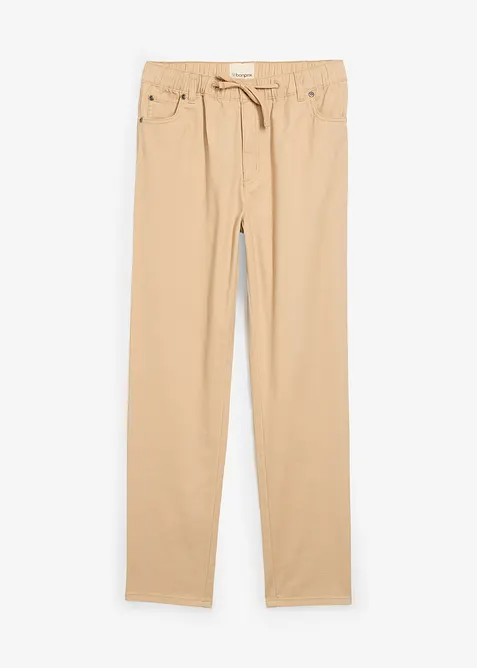 Regular Fit Schlupfhose aus reiner Baumwolle, Straight, bonprix