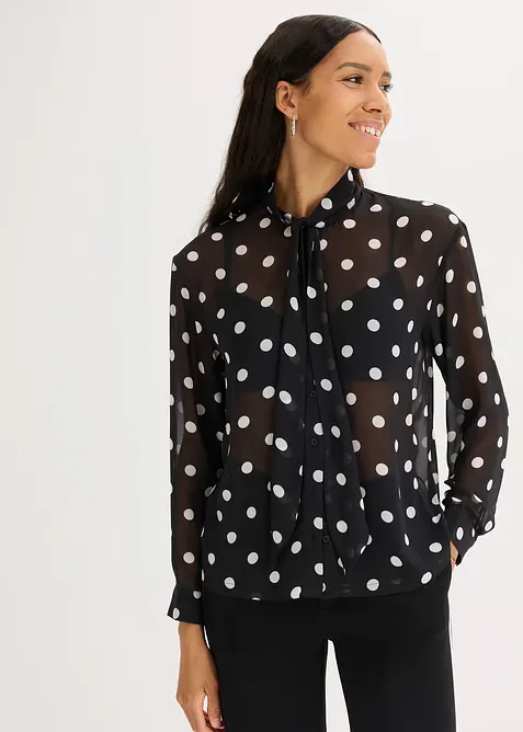 Blouse &agrave; lavalli&egrave;re, bonprix
