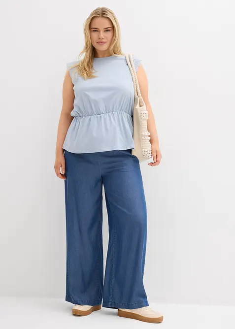 Pantalon large en Lyocell fluide, bonprix