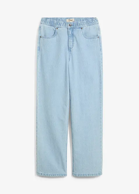 Jean droit, loose, à taille élastiquée, bonprix