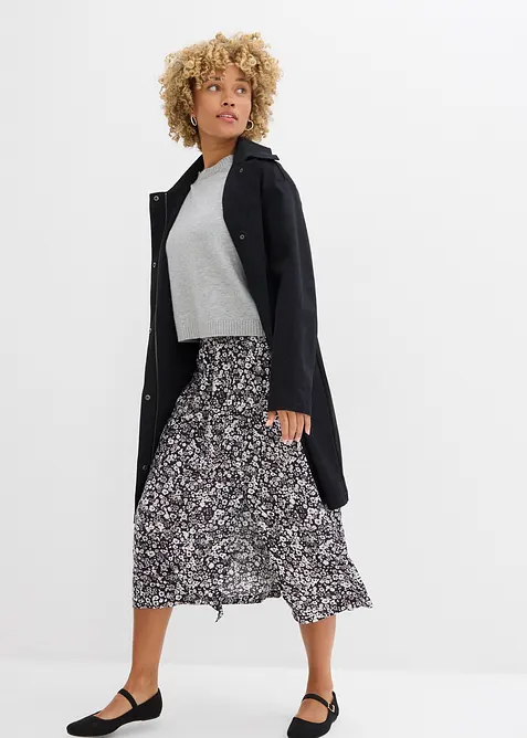 Jupe midi en viscose, bonprix