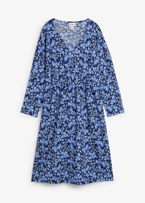 Robe en jersey crêpe gaufré, bonprix