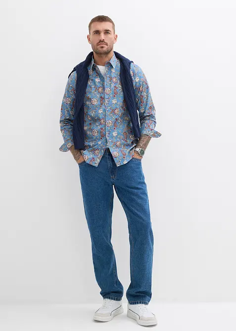 Chemise habillée 100% coton, slim, bonprix