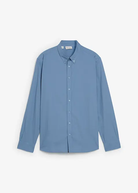 Chemise 100% coton avec applications coudes, bonprix