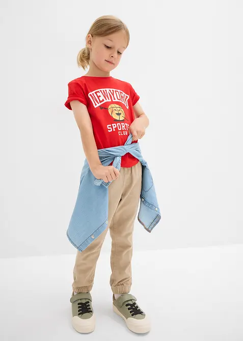 Lot de 2 T-shirts 100% coton, bonprix