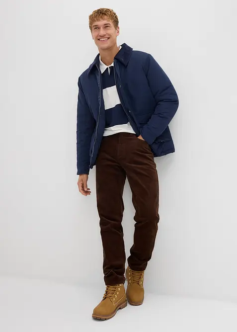 Slim Fit Stretch-Cordhose mit Komfortschnitt, bonprix