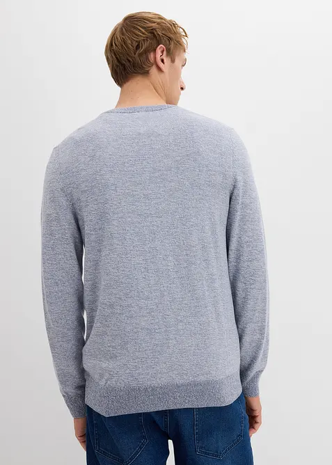 Feinstrickpullover mit reiner Baumwolle, bonprix