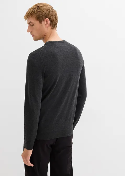 Feinstrickpullover mit reiner Baumwolle, bonprix