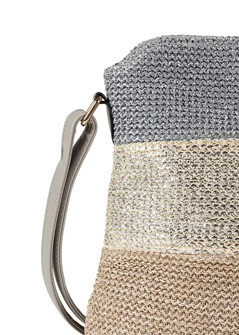 Umh&auml;ngetasche in Strohoptik, bonprix