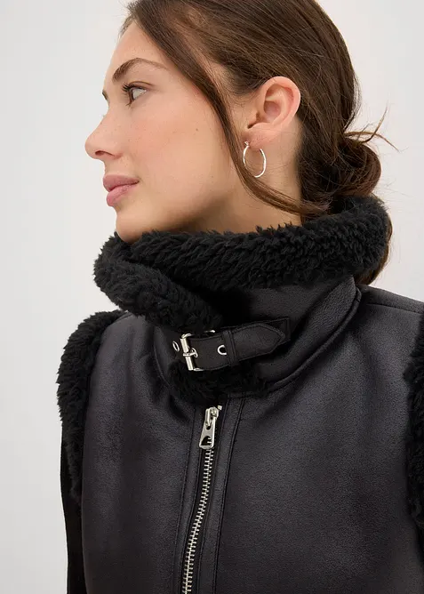 Lederimitat-Weste, bonprix