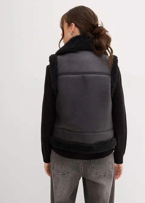 Gilet sans manches enduit, bonprix