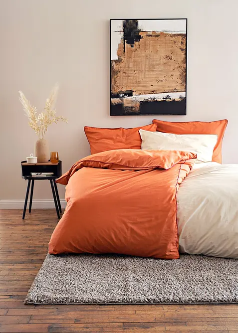 Renforcé Bettwäsche mit kontrastfarbener Paspel, bonprix