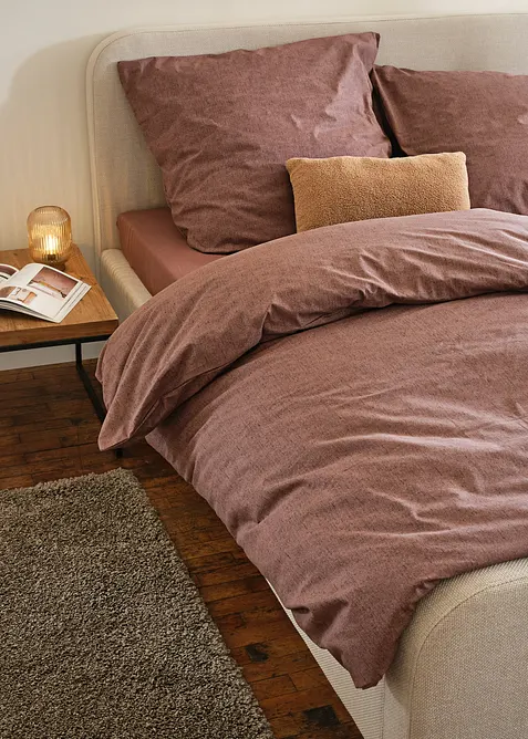 Parure de lit aspect lin, bonprix