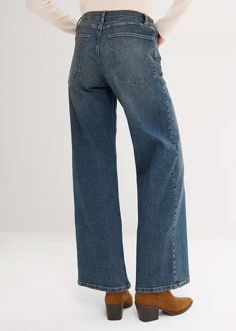 Wide-Leg-Jeans, High Waist, bonprix