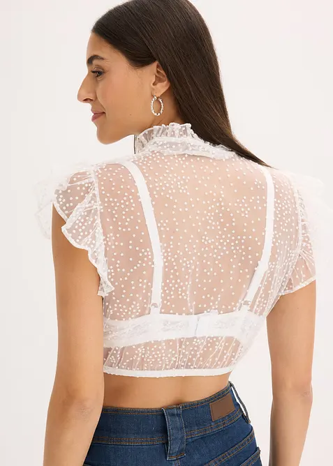 Chemisier de Dirndl en tulle plumetis, bonprix