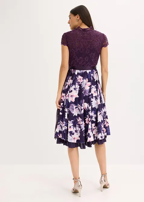 Dirndl avec broderie et jupe en velours (ens. 2 pces), bonprix