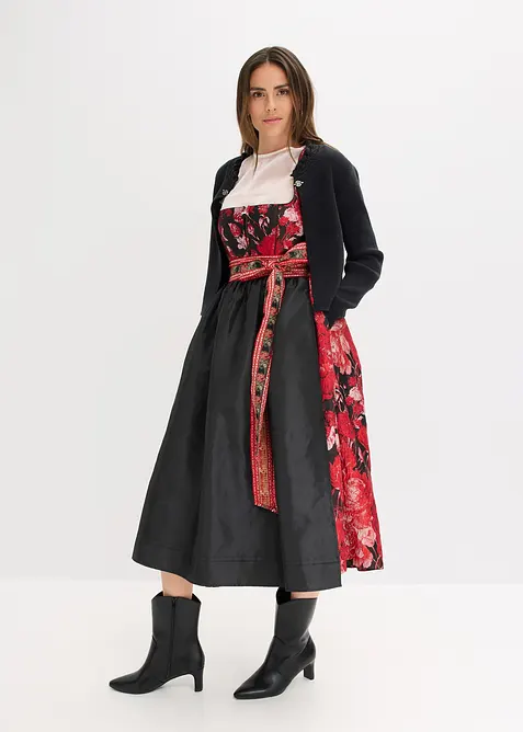 Dirndl avec tablier brodé (ens. 2 pces), bonprix