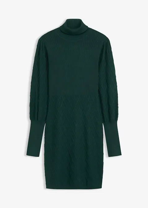 Strickkleid mit Rollkragen, bonprix