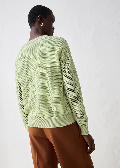 Ajour-Strickjacke, bonprix