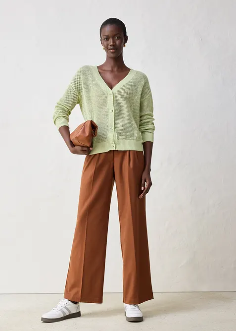 Ajour-Strickjacke, bonprix