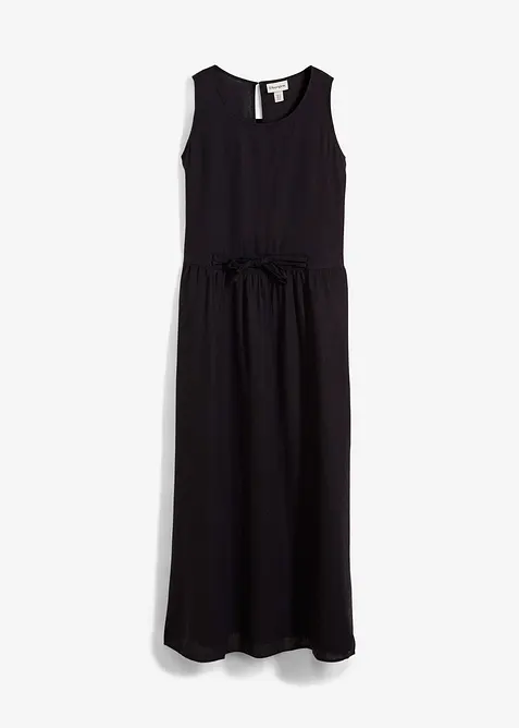 Robe longue en l&eacute;ger m&eacute;lange de lin et viscose, bonprix