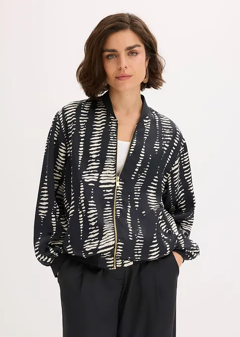 Blouson aus fließendem Satin, bonprix