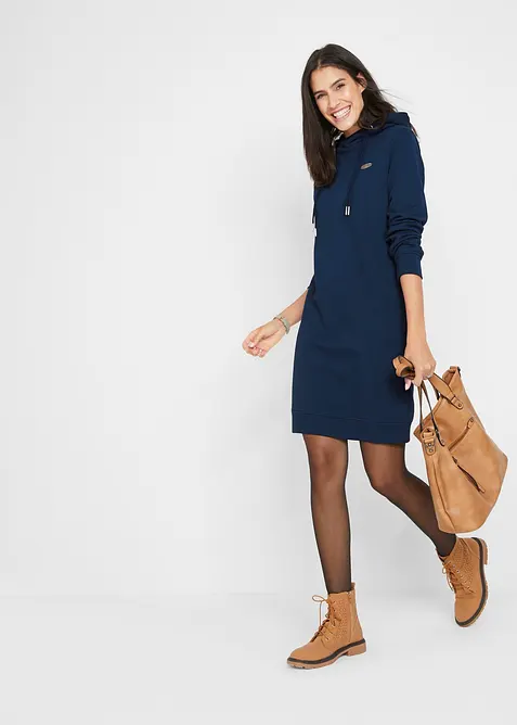 Robe sweat à capuche, bonprix