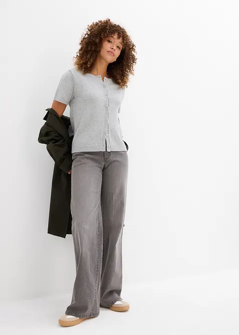 Gilet manches courtes en maille, bonprix