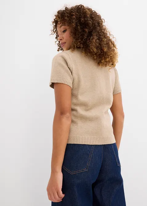 Gilet manches courtes en maille, bonprix