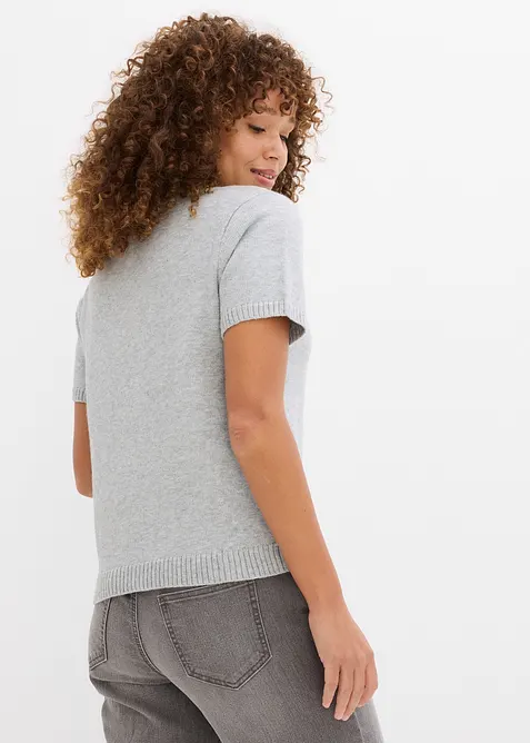 Gilet manches courtes en maille, bonprix