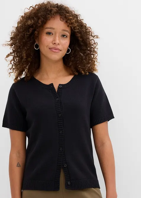 Strickjacke, Kurzarm, bonprix