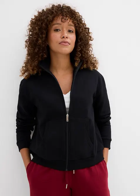 Sweatjacke aus reiner Bio-Baumwolle, bonprix