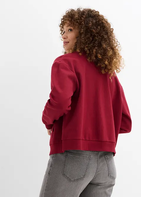 Sweatjacke aus reiner Bio-Baumwolle, bonprix