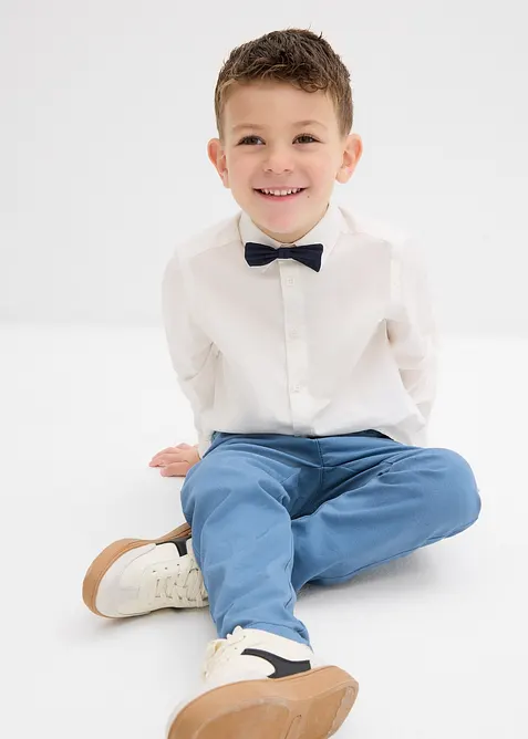 Langarmhemd und Fliege (2-tlg.Set), bonprix