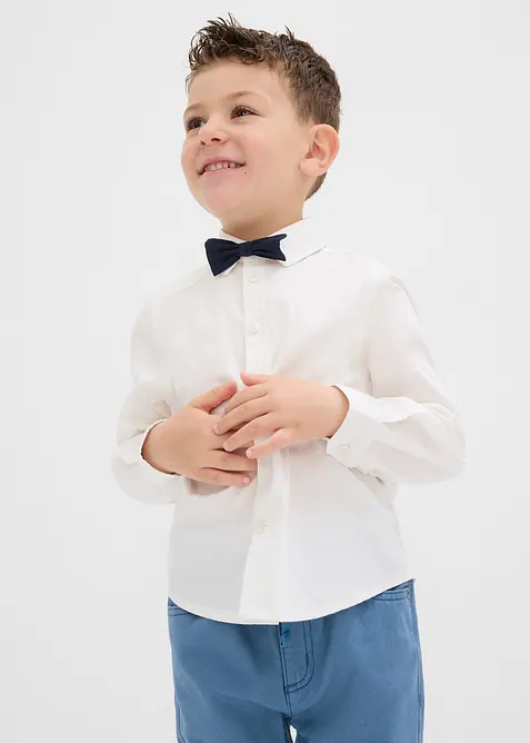 Langarmhemd und Fliege (2-tlg.Set), bonprix