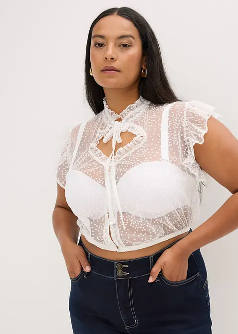 Chemisier de Dirndl en tulle plumetis, bonprix
