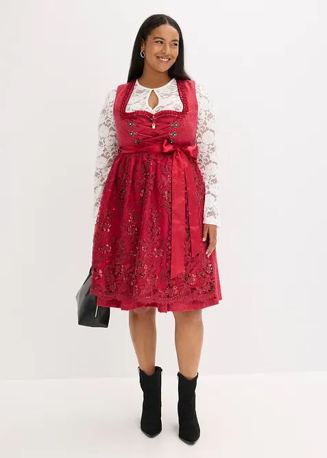 Dirndl mit Pailletten Sch&uuml;rze (2-tlg.Set), bonprix