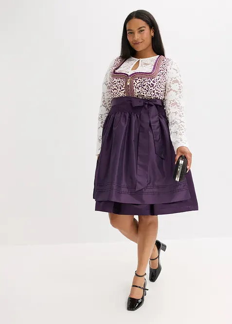 Dirndl avec tablier brodé (ens. 2 pces), bonprix