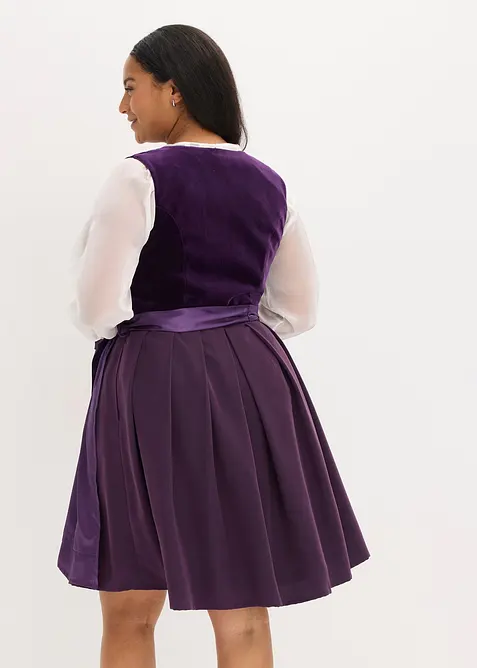 Dirndl avec velours en longueur midi (ens. 2 pces), bonprix