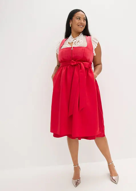 Dirndl avec velours, longueur midi (ens. 2 pces), bonprix