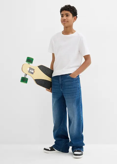 Jean droit, large et extensible, bonprix