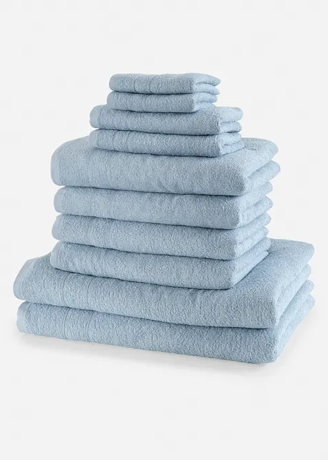 Baumwollhandtuch Set (10-tlg. Set), bonprix